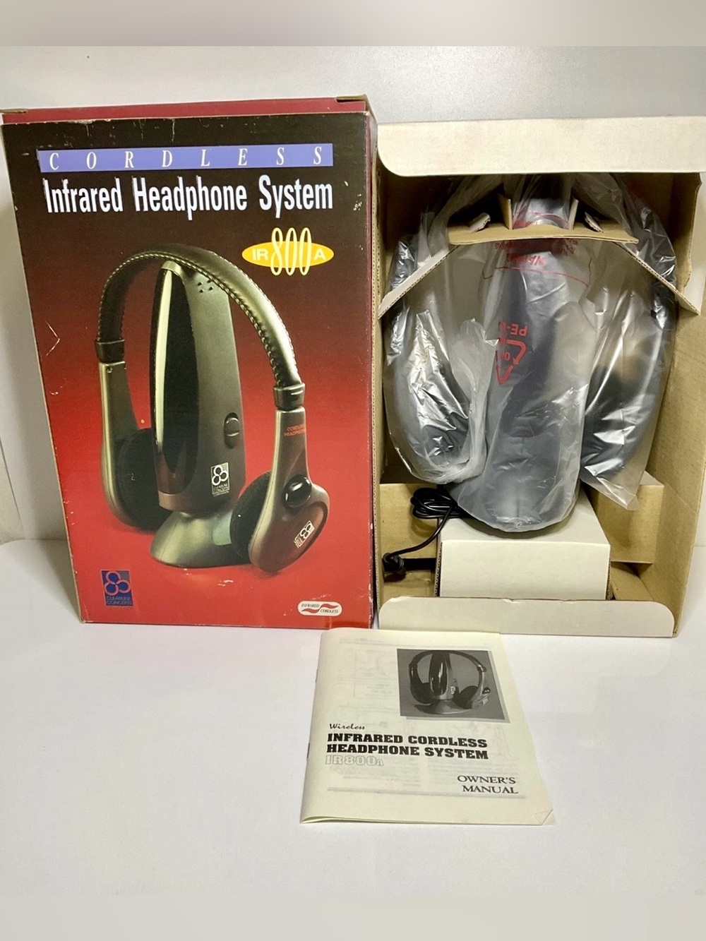 Wireless Cordless Infrared Headphone System IR800A